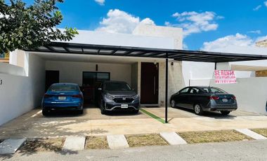 CASA AMUEBLADA EN RENTA EN MÉRIDA, PRIVADA ZELENA CONKAL