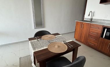 Estudio en venta con vista al mar, amueblado en Puerto Morelos