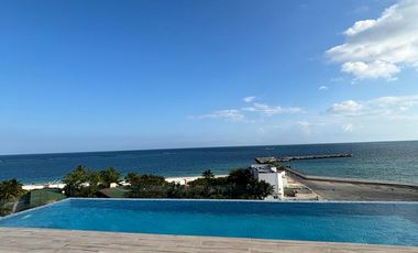Estudio en venta con vista al mar, amueblado en Puerto Morelos