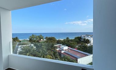 Estudio en venta con vista al mar, amueblado en Puerto Morelos