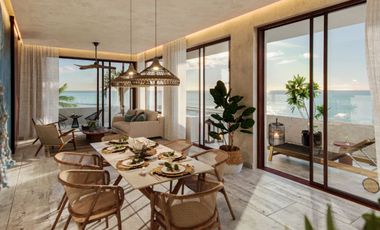 Departamento en Venta Frente al Mar en Puerto Morelos con jacuzzi privado!