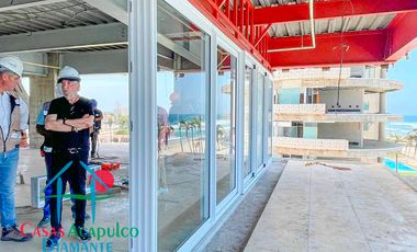 ¡Oportunidad de inversión! Departamento de playa con vista frontal al mar