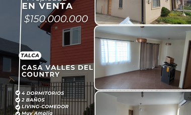 ¡Gran oportunidad! Casa en Valles del Country – $150.000.000