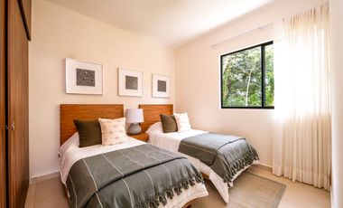 Departamento en venta en Puerto Morelos con Albercas, Gimnasio y Seguridad