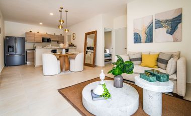 Departamento en venta en Puerto Morelos con Albercas, Gimnasio y Seguridad
