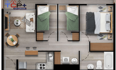 Departamento  CERO PIE  al 90% al 85% y al 80% 3d1b valor 2550 uf 52,m2  | De regalo 50 Uf entrega inmobiliaria