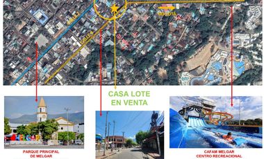 VENTA DE CASA LOTE EN EL CENTRO DE MELGAR