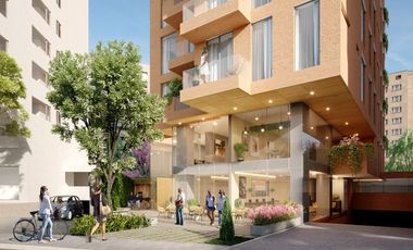 1302 Inversión segura: La Carolina Studio 34,65 m con balcón 5,46 m  y vista de Venta.