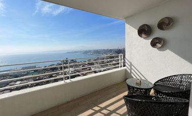 Costa Montemar, Vista, AMOBLADO, 2 dormitorios, terraza, estacionamiento