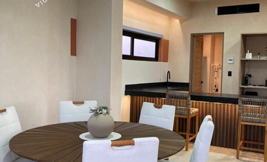 Departamento equipado en venta en Playa Chicxulub con vista y acceso a la playa