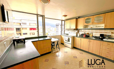 Departamento 2 dormitorios amoblado en renta, sector parque La Carolina, cerca a CCI, Quito, Ecuador
