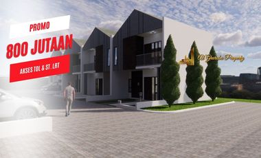 RUMAH CLUSTER MUSLIM 2 LANTAI 800 JUTA-AN AKSES TOL, LRT, KRL BEKASI TIMUR