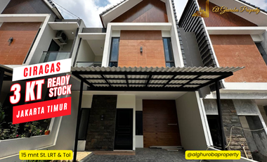 RUMAH SIAP HUNI 3KT SHM, AKSES ST. LRT & TOL. CIRACAS CIBUBUR JAKARTA TIMUR