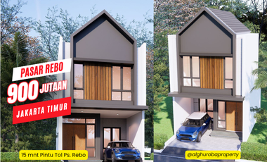 RUMAH 2 LANTAI PASAR REBO JAKTIM, 3 KT, 900 JTAN, SHM. AKSES JALAN RAYA KALISARI