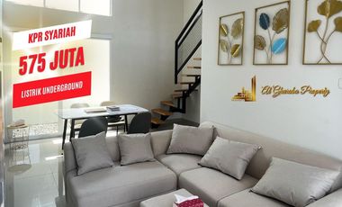 KPR SYARIAH DP 10% RUMAH MODERN SIAP HUNI MEZZANIINE LUAS DI SELATAN JAKARTA DEKAT PAMULANG 500 JUTA-AN