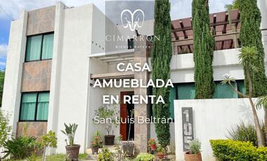 CASA AMUEBLADA EN RENTA EN SAN LUIS BELTRÁN