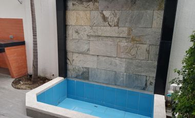 Suite amueblada de alquiler en Kennedy Norte, 1 parqueo, piscina y BBQ.