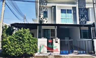 ขายทาวน์โฮม27.5ตรว. หลังมุม ม.พฤกษาไพร์ม สถานีรถไฟฟ้าบางพลู-ราชพฤกษ์ สภาพดี ต่อรองได้