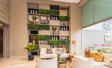Alquilo Departamento Amoblado 54 m2 Vista Externa 2 Dormitorios Cochera y Áreas Comunes en Barranco