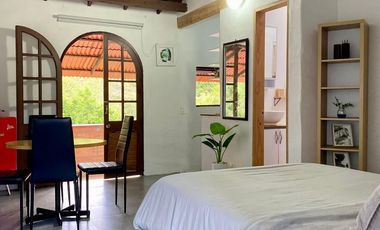 APARTA ESTUDIO CAMPESTRE, CON VISTA A LA MONTAÑA