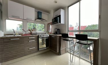 Loft en Mixcoac en RENTA amueblado o sin amueblar