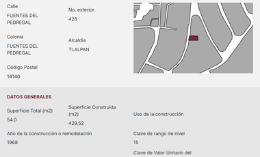 Pent-house en venta, remate bancario, colonia Fuentes del Pedregal, alcaldía Álvaro Obregón, CDMX, cerca del ITAM