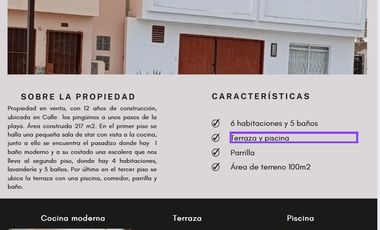 SE VENDE CASA DE PLAYA