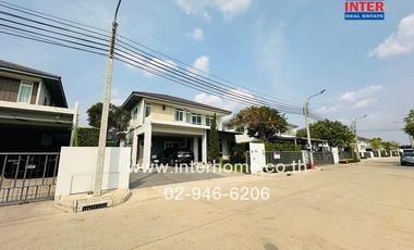 2-storey detached house, 83 sq m., Manthana Village, Ratchaphruek-Nakhon In, near Central Plaza Westgate, Kanchanaphisek Road, Bang Kruai-Sai Noi Road