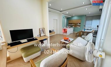 2-storey detached house, 83 sq m., Manthana Village, Ratchaphruek-Nakhon In, near Central Plaza Westgate, Kanchanaphisek Road, Bang Kruai-Sai Noi Road