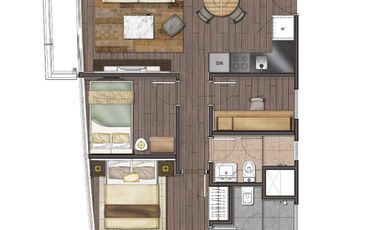 Spacious 2 Bedroom Corner Unit for Sale in The Rise West Tower, San Antonio, Makati City
