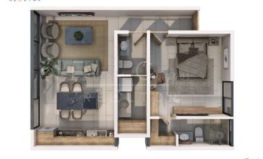 Departamento de 1 recámara en VENTA al norte de Mérida Yucatán- entrega ABRIL 2027