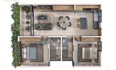 Departamento de 2 recámaras en VENTA al norte de Mérida Yucatán- entrega ABRIL 2027