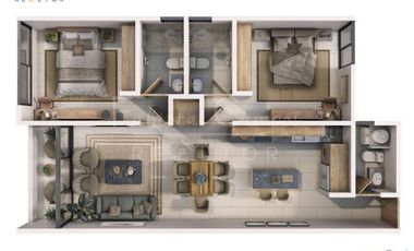 Departamento de 2 recámaras en VENTA al norte de Mérida Yucatán- entrega ABRIL 2027