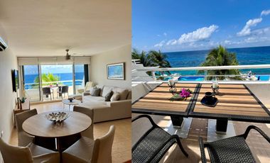 Condo con vista al mar, terraza, en venta, Zona Hotelera norte, Cozumel.