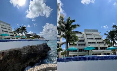 Condo con vista al mar, terraza, en venta, Zona Hotelera norte, Cozumel.