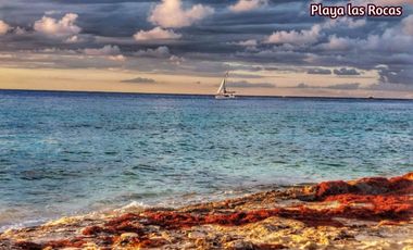 Condo con vista al mar, terraza, en venta, Zona Hotelera norte, Cozumel.