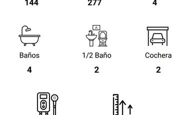Casa venta de lujo 4 recámaras baño cada una. De lujo. Zona Campanario. Inmejorable relación Precio Vs. Lujo y Ubicación