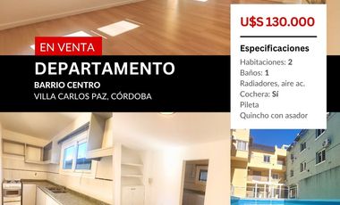 VENTA HERMOSO DEPARTAMENTO CENTRICO