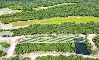 Terreno en venta en Cancún en Kateah Country Club de 375 m2 con Áreas Verdes