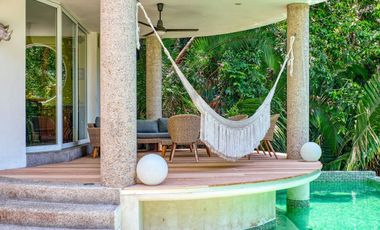 Casa en Sierra del Mar, entre la jungla, con alberca privada, vistas a las montañas. Un paraíso de tranquilidad y naturaleza