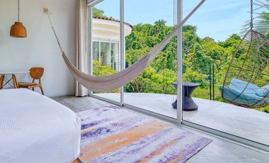 Casa en Sierra del Mar, entre la jungla, con alberca privada, vistas a las montañas. Un paraíso de tranquilidad y naturaleza