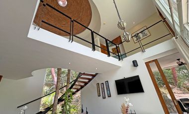 Casa en Sierra del Mar, entre la jungla, con alberca privada, vistas a las montañas. Un paraíso de tranquilidad y naturaleza