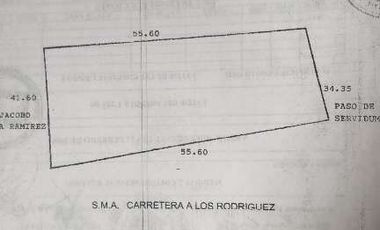 Terreno 2,500 m2 con excelente conectividad a SMA