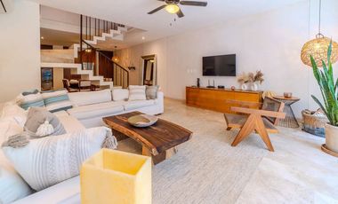 Vista verde garantizada! Exclusiva Propiedad de 2 recámaras con Jardín y Alberca en Luum Zama, Aldea Zama