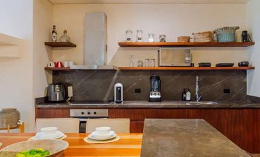 Vista verde garantizada! Exclusiva Propiedad de 2 recámaras con Jardín y Alberca en Luum Zama, Aldea Zama