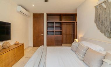 Vista verde garantizada! Exclusiva Propiedad de 2 recámaras con Jardín y Alberca en Luum Zama, Aldea Zama