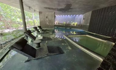 Vista verde garantizada! Exclusiva Propiedad de 2 recámaras con Jardín y Alberca en Luum Zama, Aldea Zama