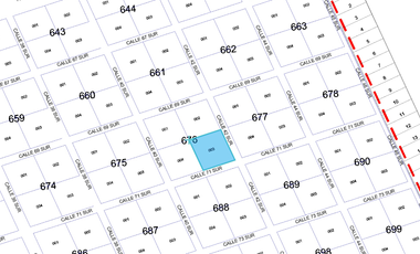 Terreno de 2.500 m2 en Región 8 de Tulum a excelente precio