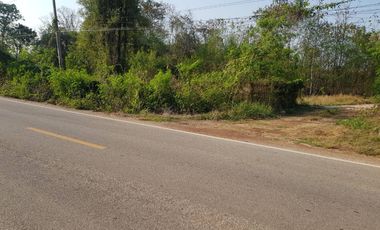 ลดราคาไม่ต้องต่อ!!!! ขายที่ดินต่ำกว่าราคาประเมิน พร้อมบ้านทรงโรมัน ติดถนน 2 ด้าน 33-1-69 ไร่