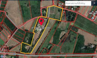 ลดราคาไม่ต้องต่อ!!!! ขายที่ดินต่ำกว่าราคาประเมิน พร้อมบ้านทรงโรมัน ติดถนน 2 ด้าน 33-1-69 ไร่